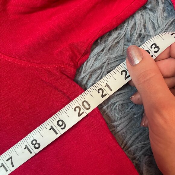 Coolibar Cherry Red Long Sleeve Top UV Protection Size L - Picture 4 of 6